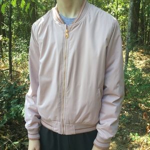 Rose Gold American Eagle Bomber Puff Coat 💕